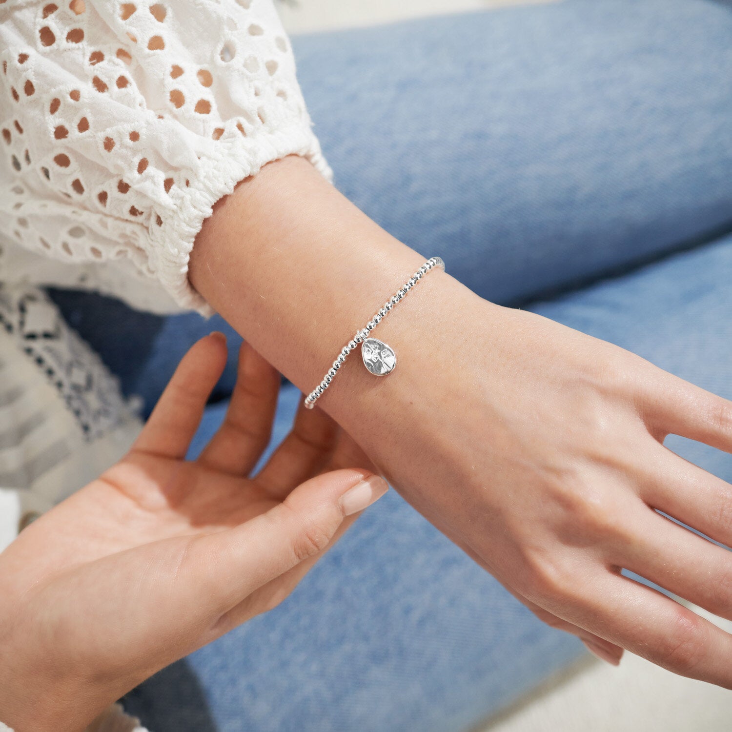 A Littles & Co. Bracelet - Birthflower May Lily of the Valley | Silver