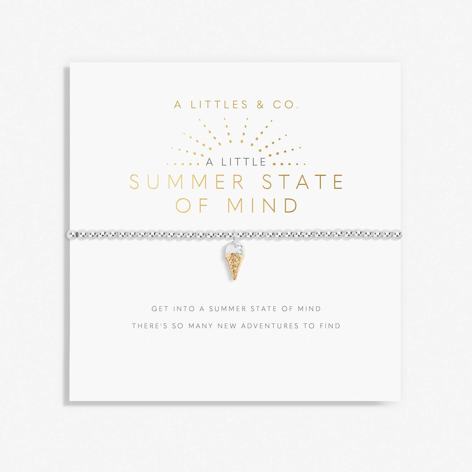 A Littles & Co. Bracelet - Summer State of Mind | Silver Gold