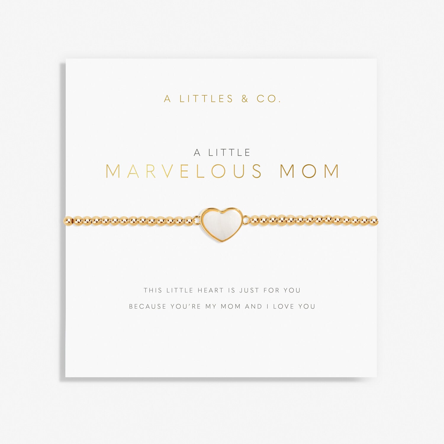 A Littles & Co. Bracelet - Marvelous Mom Gold | Ivory