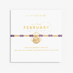 Load image into Gallery viewer, A Littles &amp; Co. Bracelet - Birthstone Feb Amethyst Gld
