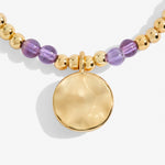 Load image into Gallery viewer, A Littles &amp; Co. Bracelet - Birthstone Feb Amethyst Gld
