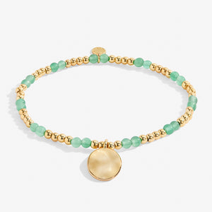 A Littles & Co. Bracelet - Birthstone Aug Aventurine | Gold