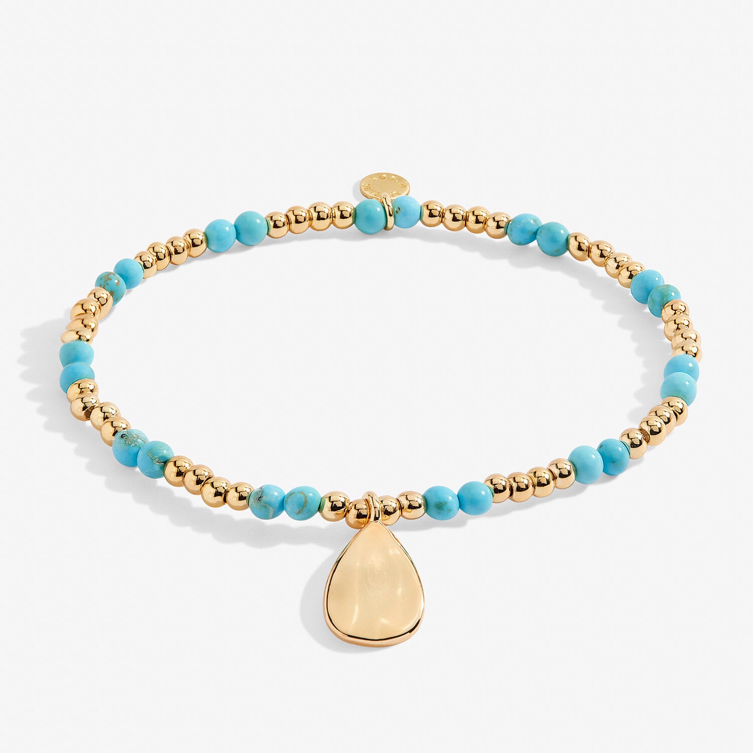 A Littles & Co. Bracelet - Birthstone Dec Turquoise Gld