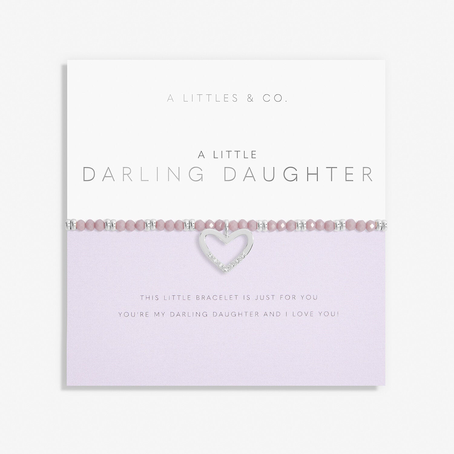 A Littles & Co. Bracelet - Darling Daughter Gemstone Heart