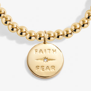 A Littles & Co. Bracelet - Faith Over Fear Gold