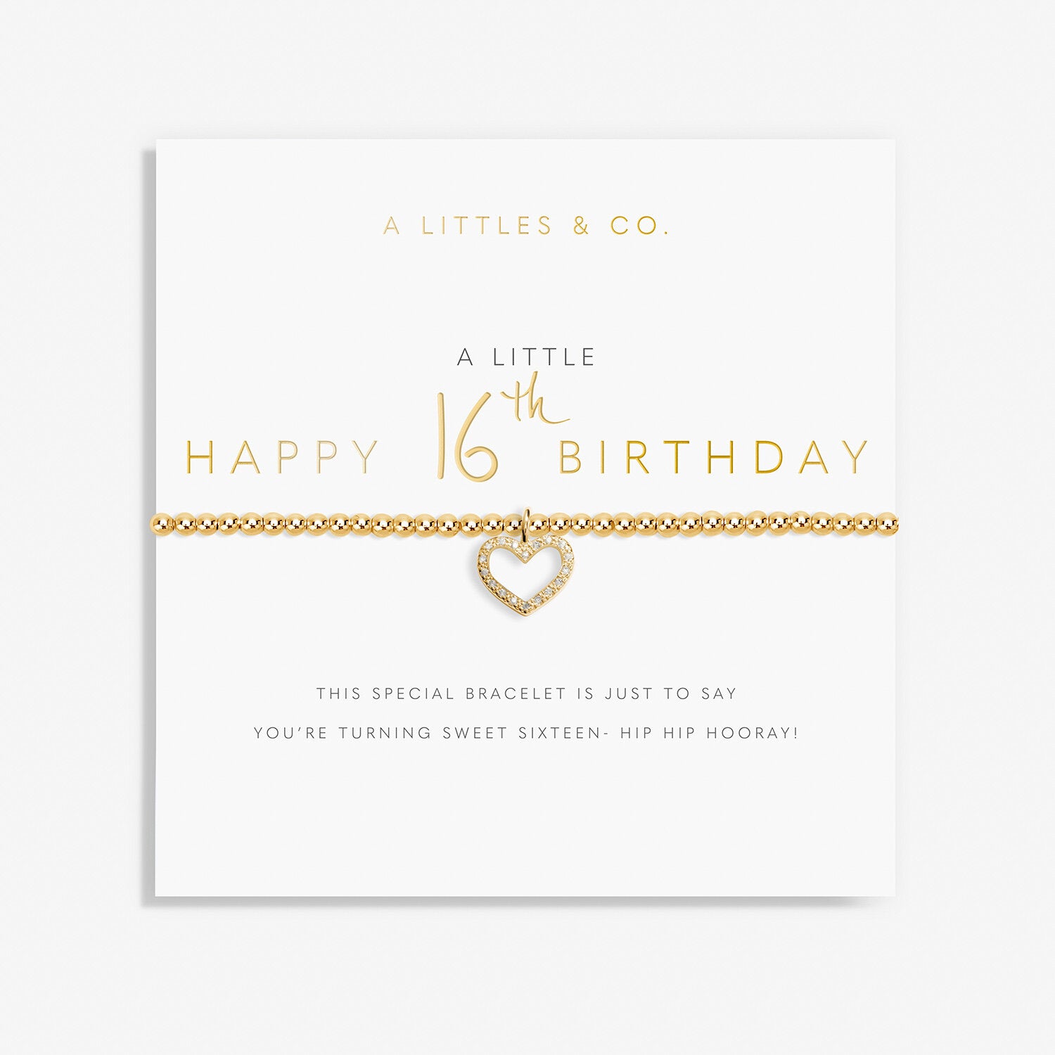 A Littles & Co. Bracelet - 16th Birthday Gold