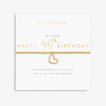 Load image into Gallery viewer, A Littles &amp; Co. Bracelet - 40th Birthday Gold

