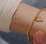 Load image into Gallery viewer, A Littles &amp; Co. Bracelet - Happy 50th Birthday Gold
