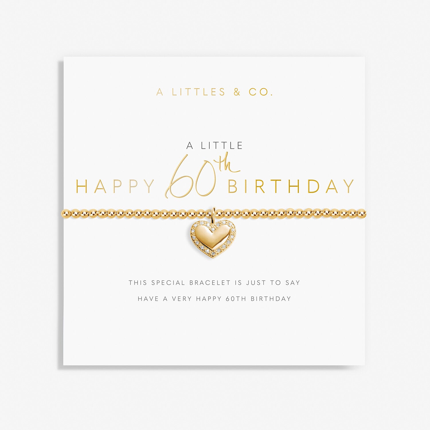 A Littles & Co. Bracelet - 60th Birthday Gold