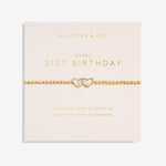 Load image into Gallery viewer, A Littles &amp; Co. Bracelet - Happy 21st Birthday Gold
