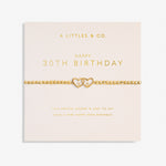 Load image into Gallery viewer, A Littles &amp; Co. Bracelet - Happy 30th Birthday Gold
