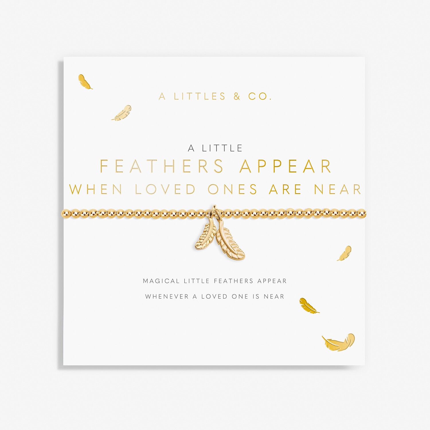 A Littles & Co. Bracelet - Feathers Appear Gold