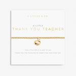 Load image into Gallery viewer, A Littles &amp; Co. Bracelet - Thank You Teacher Apple Gold
