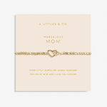 Load image into Gallery viewer, A Littles &amp; Co. Bracelet - Marvelous Mom Double Heart Gold
