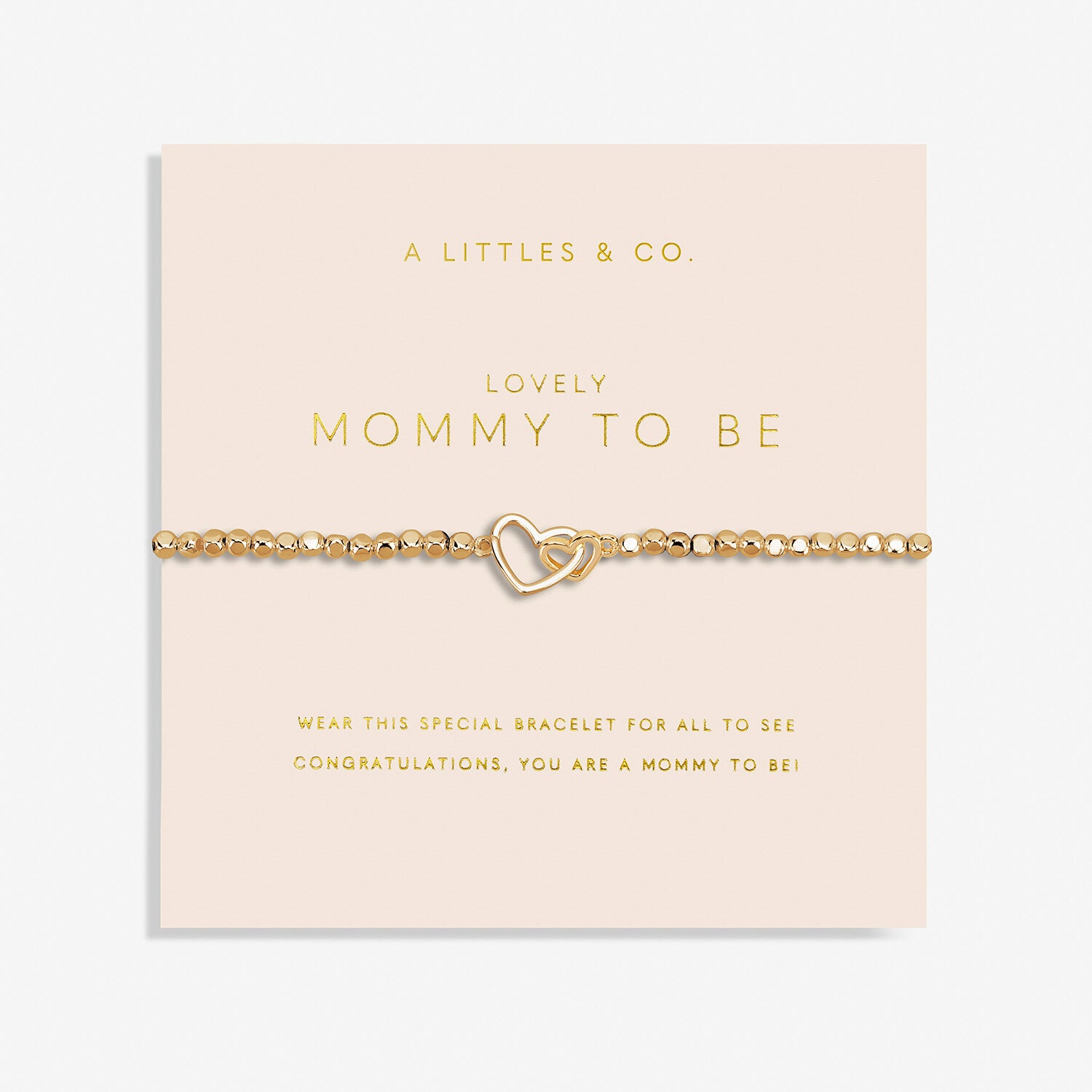 A Littles & Co. Bracelet - Mommy to Be Gold