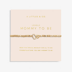 A Littles & Co. Bracelet - Mommy to Be Gold