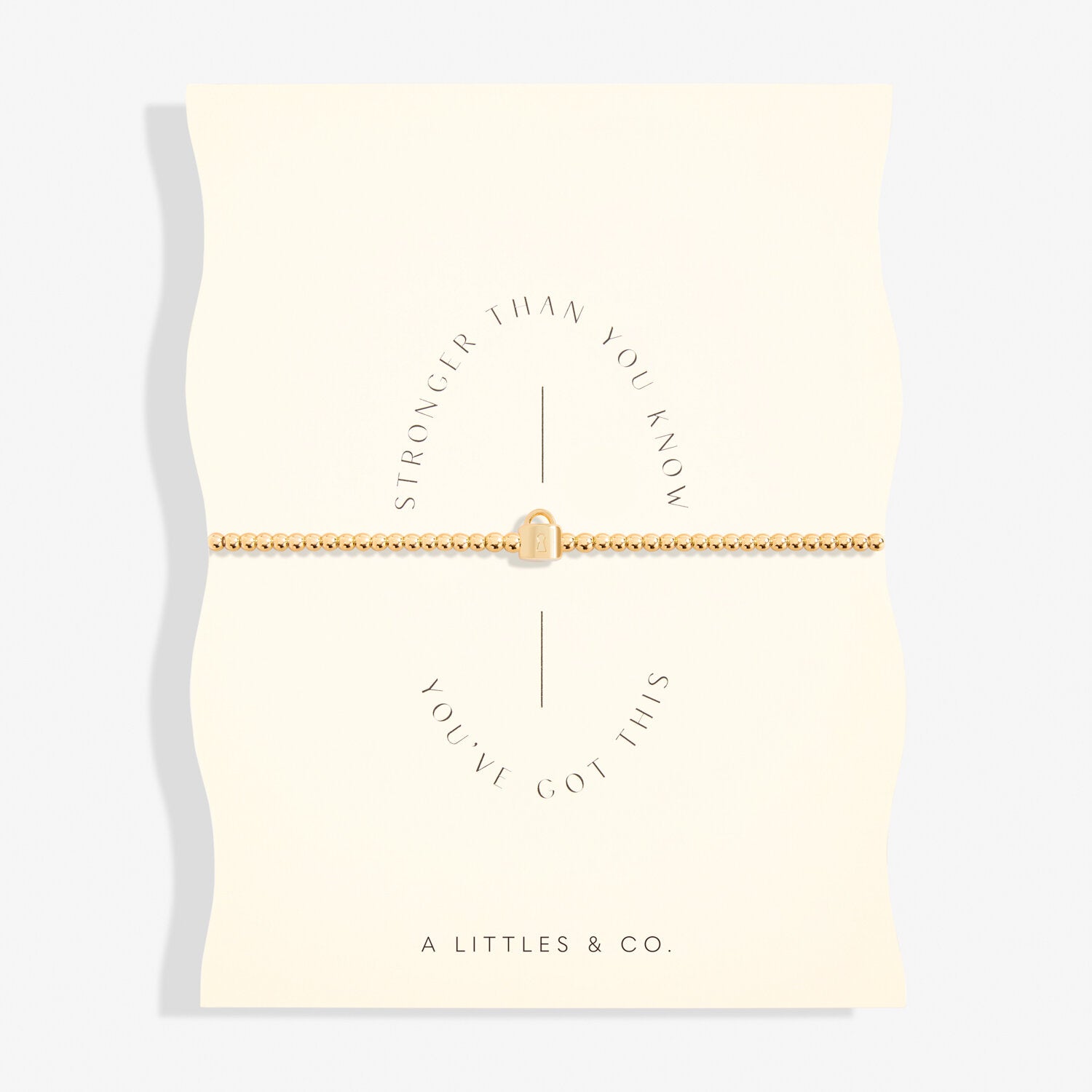 A Littles & Co. Bracelet - Stronger Than You Know Gold
