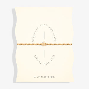 A Littles & Co. Bracelet - Stronger Than You Know Gold