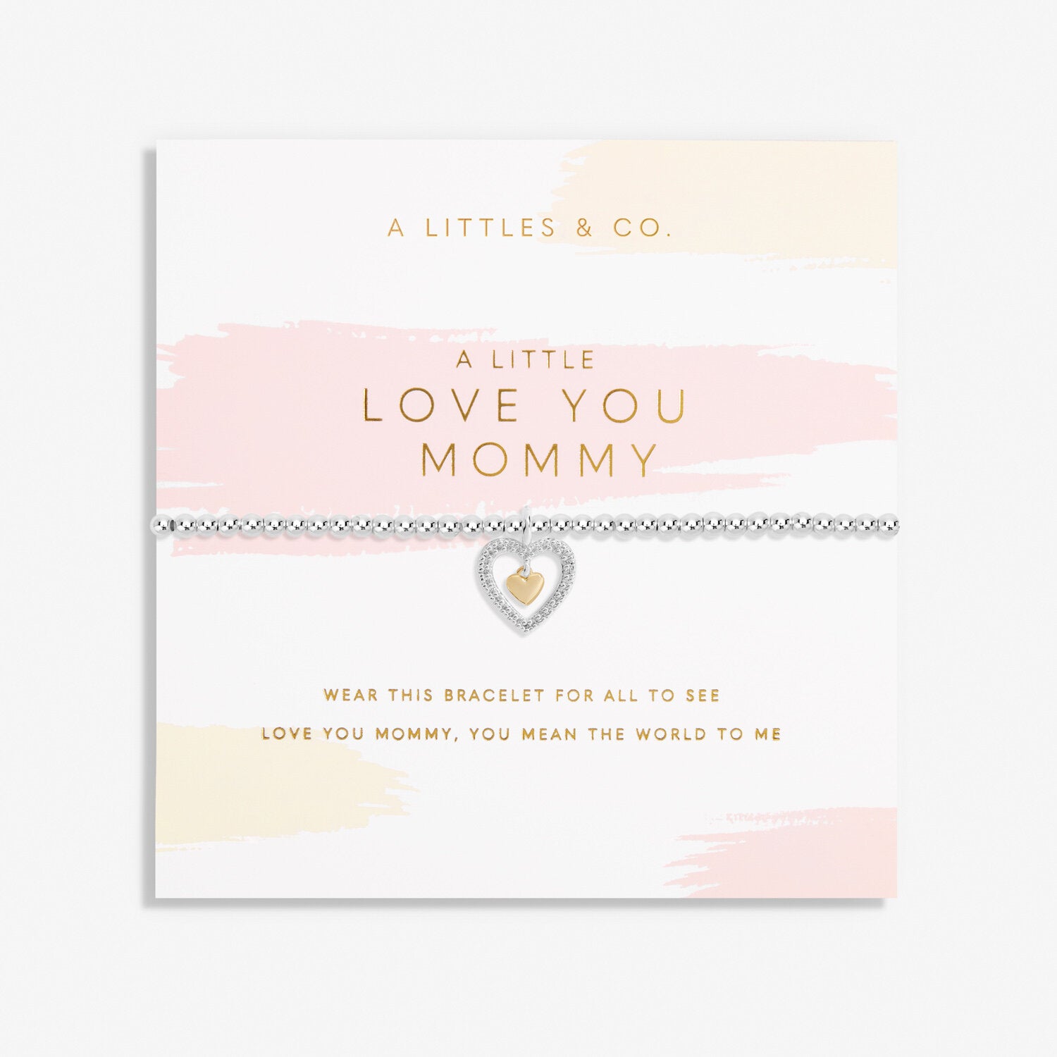 A Littles & Co. Bracelet - Love You Mommy (Silver)