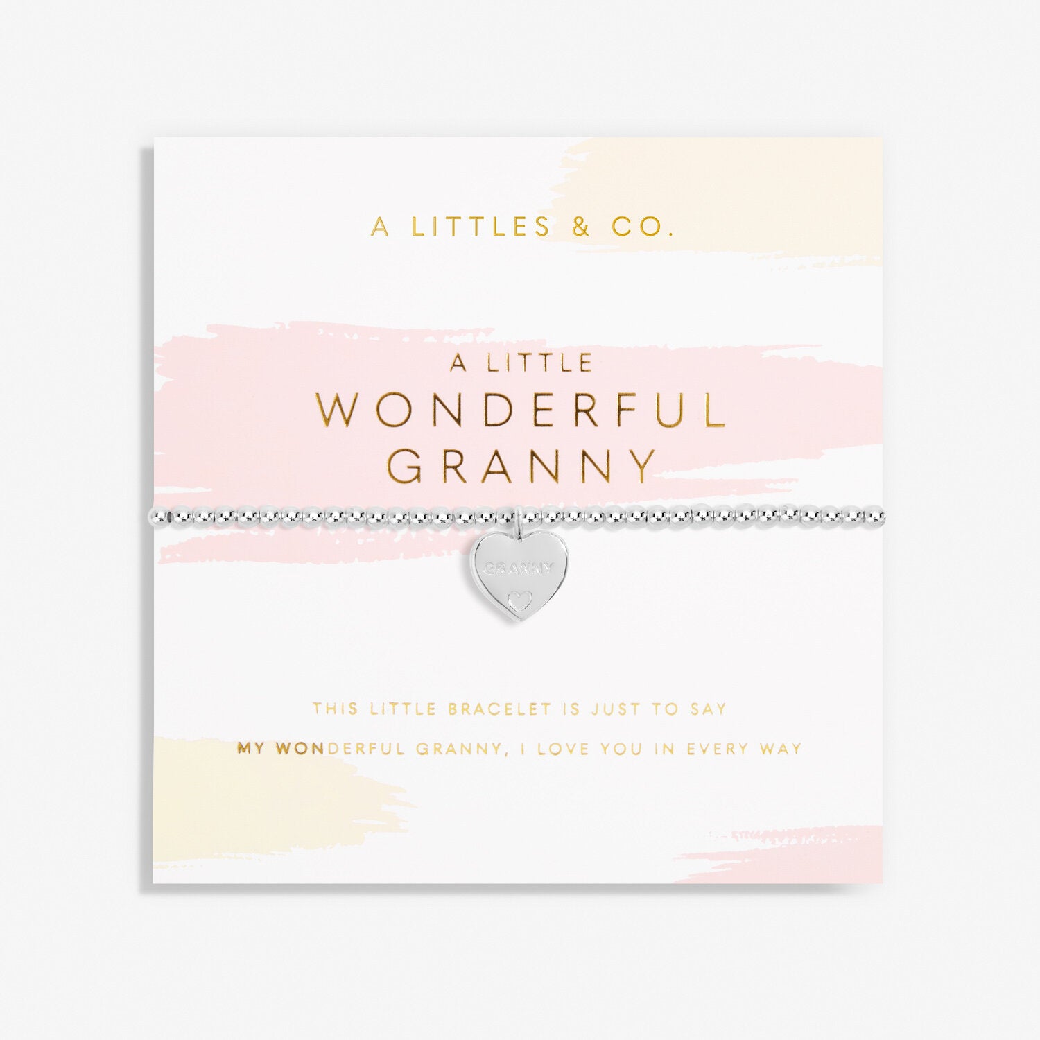 A Littles & Co. Bracelet - Wonderful Granny Heart Silver