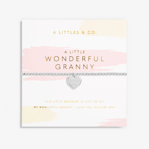 A Littles & Co. Bracelet - Wonderful Granny Heart Silver