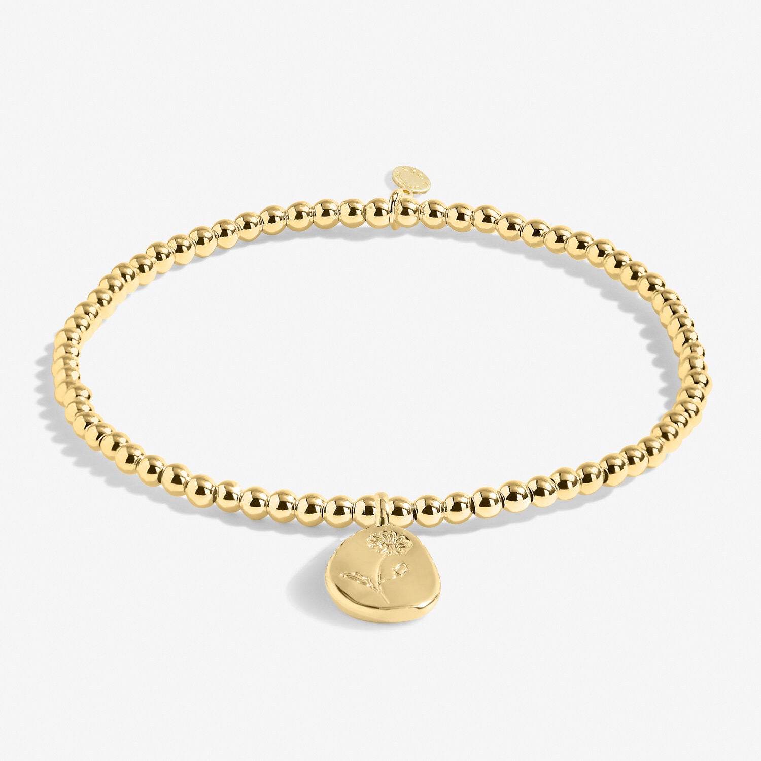 A Littles & Co. Bracelet - Birthflower April Daisy Gold