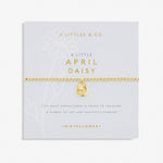 Load image into Gallery viewer, A Littles &amp; Co. Bracelet - Birthflower April Daisy Gold
