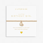 Load image into Gallery viewer, A Littles &amp; Co. Bracelet - Birthday Girl Gold Heart | Gold
