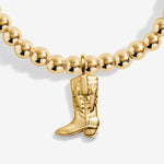 Load image into Gallery viewer, A Littles &amp; Co. Bracelet - Howdy Cowgirl  (boot)| Gold
