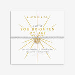 Load image into Gallery viewer, A Littles &amp; Co. Bracelet - You Brighten My Day | Slvr Gld
