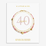 Load image into Gallery viewer, A Littles &amp; Co. Bracelet - Little Moments 40th | Gold
