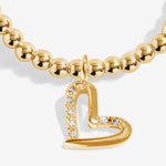 Load image into Gallery viewer, A Littles &amp; Co. Bracelet - Love You Mom (Sprkle Hrt) | Gold
