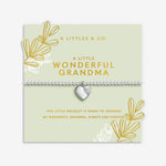 Load image into Gallery viewer, A Littles &amp; Co. Bracelet - Wonderful Grandma (Slvr Hrt) | Slvr
