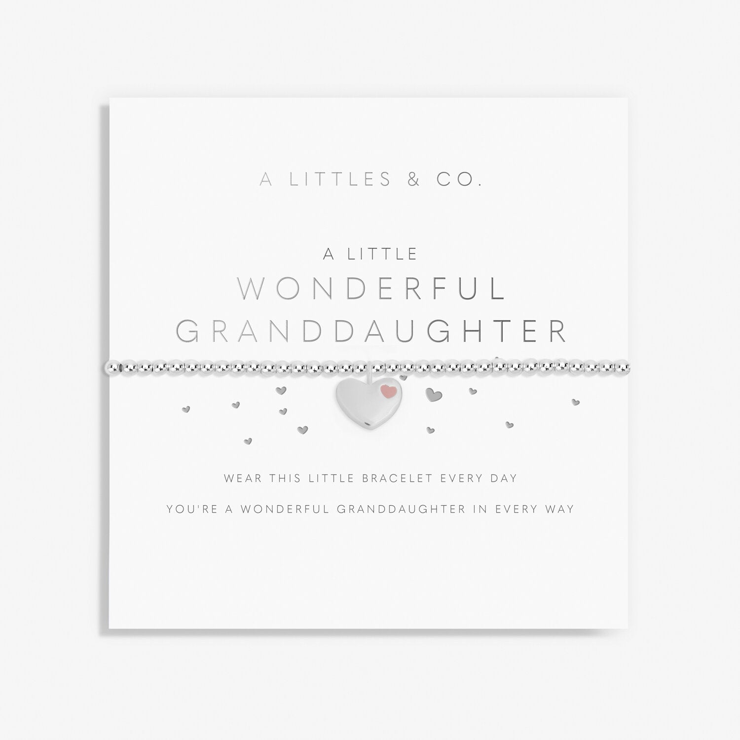 A Littles & Co. Junior Bracelet - Wonderful Granddaughter Silver