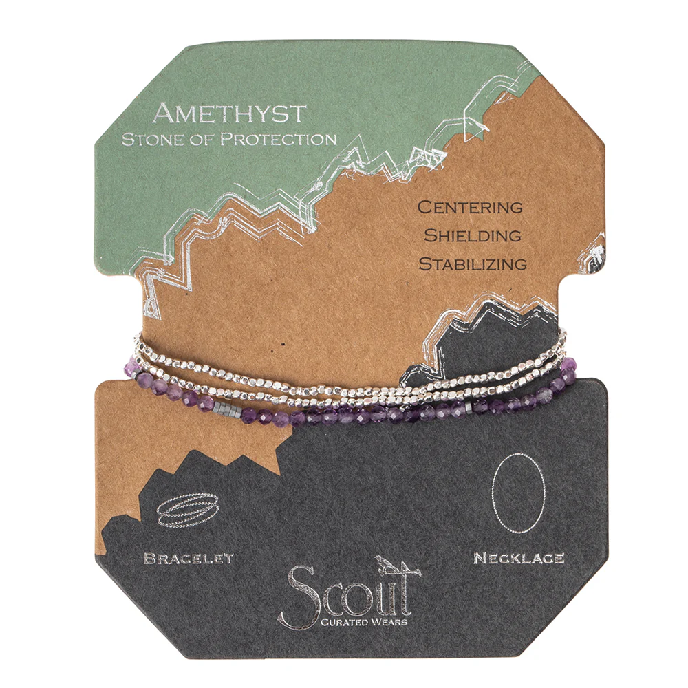Scout Bracelet - Delicate Amethyst | Silver