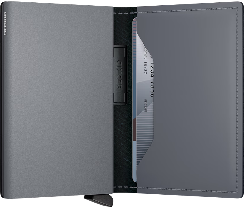 Bandwallet - Matte Leather Grey-Grey