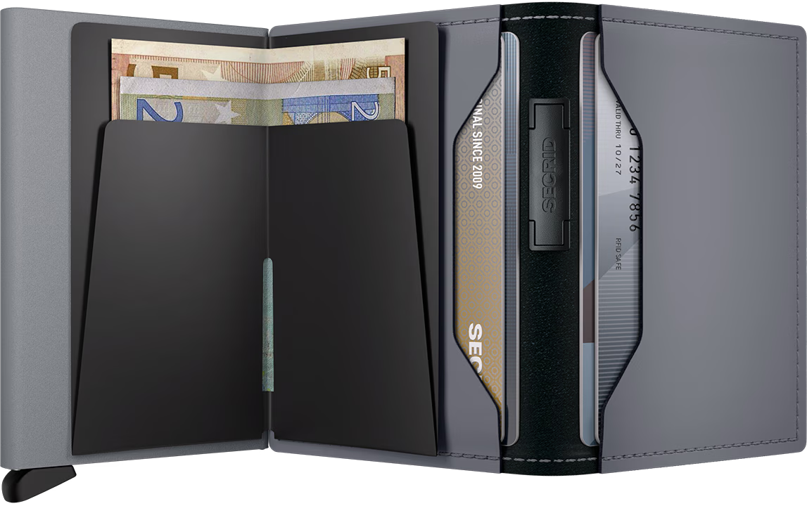 Bandwallet - Matte Leather Grey-Grey