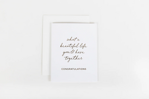 W&C Cards - What a Beautiful Life Together