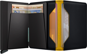 Slimwallet - Matte Black & Ochre