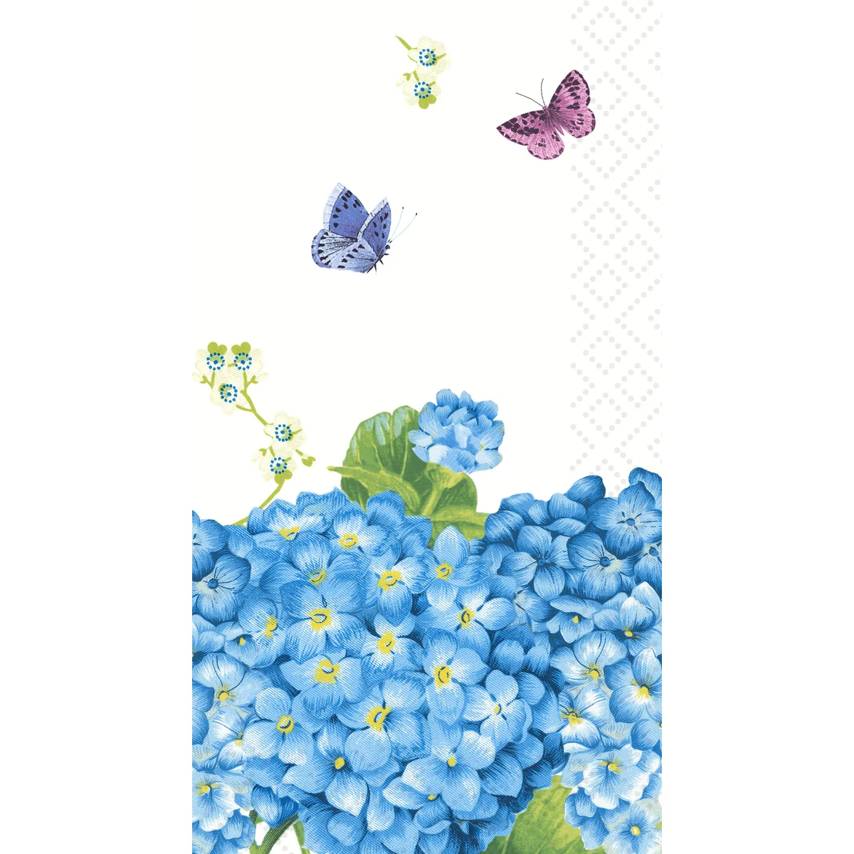 Guest Towels - Blue Hydrangea