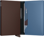Load image into Gallery viewer, Bandwallet - Matte Leather Steel Blue-Brown
