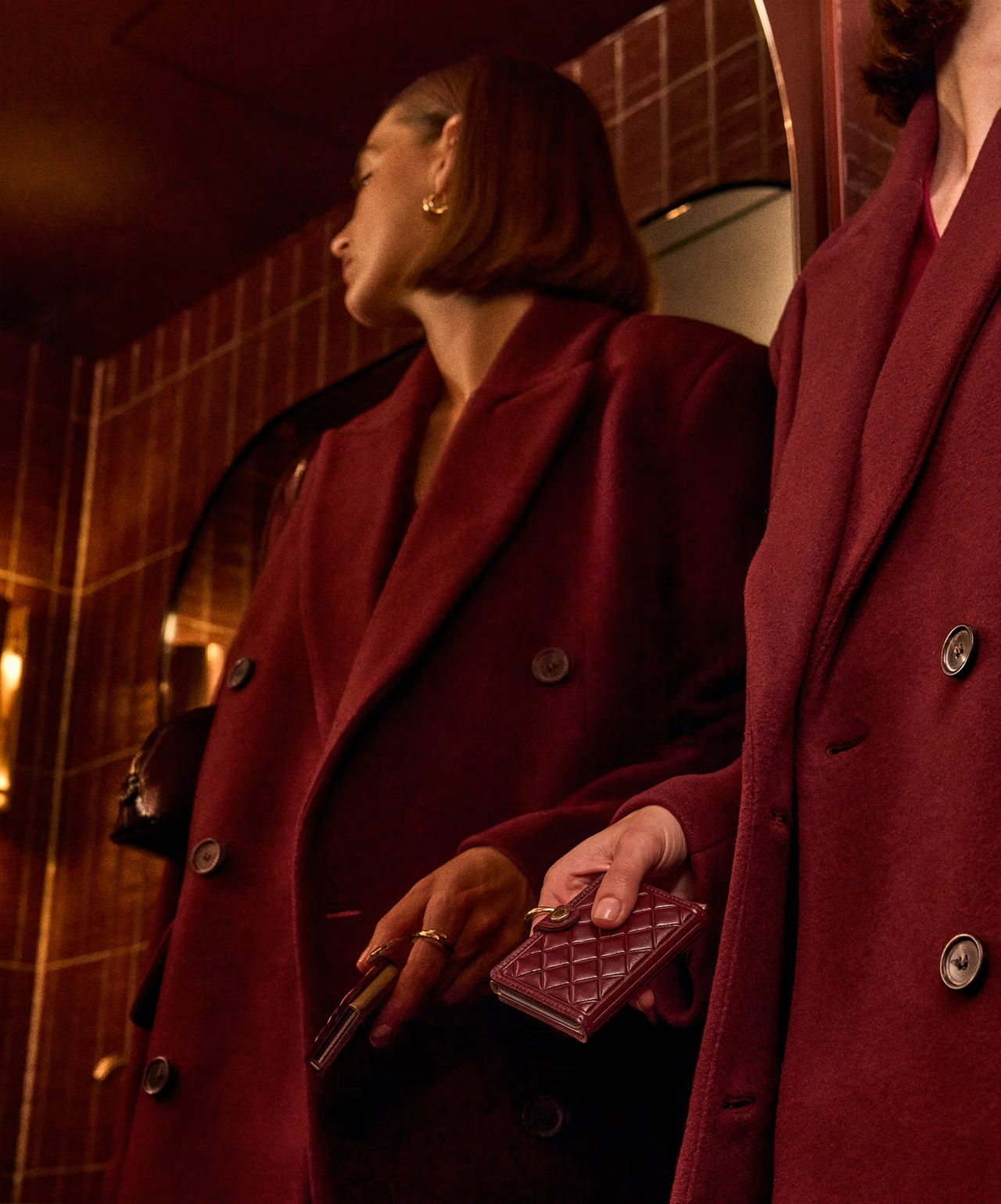 Miniwallet - Premium+ Emboss Diamond Bordeaux