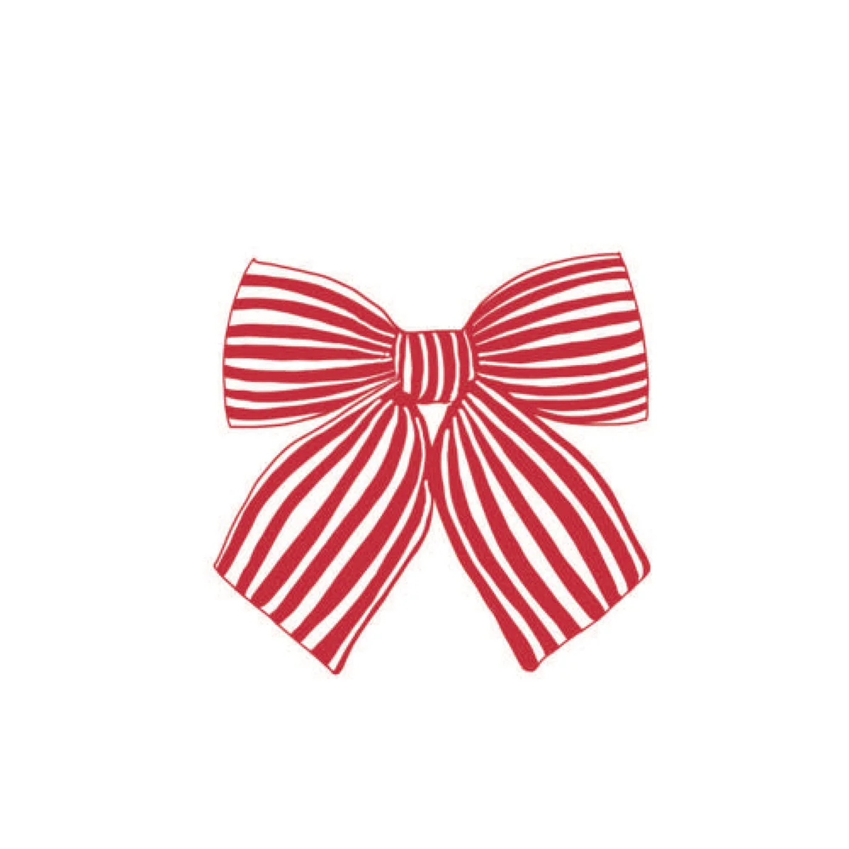 Paviot Holiday Cocktail Napkin - Noeud Rouge