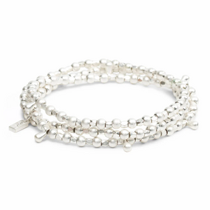 Scout Bracelet - Metal Wrap Teardrop Silver