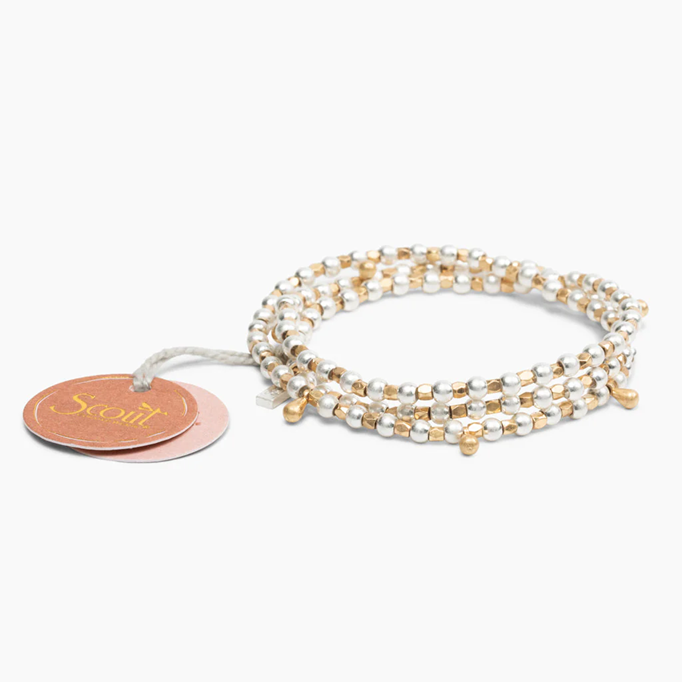 Scout Bracelet - Metal Wrap Teardrop Silver|Gold