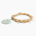 Load image into Gallery viewer, Scout Bracelet - Timeless Wrap Gold | Rose Quartz
