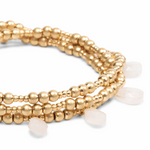 Load image into Gallery viewer, Scout Bracelet - Timeless Wrap Gold | Rose Quartz
