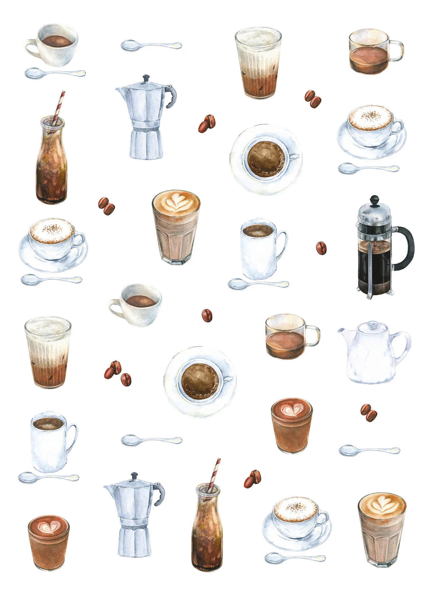 Tea Towel Maison - Cafe