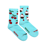 Load image into Gallery viewer, Women&#39;s Athletic Socks - Cherry &amp; Cupcake
