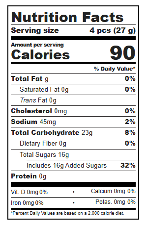 Sugarfina Candy Cube - Christmas Kisses Mrs. Claus H2025